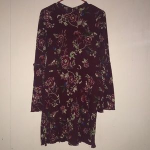 Flower Dress burgundy
